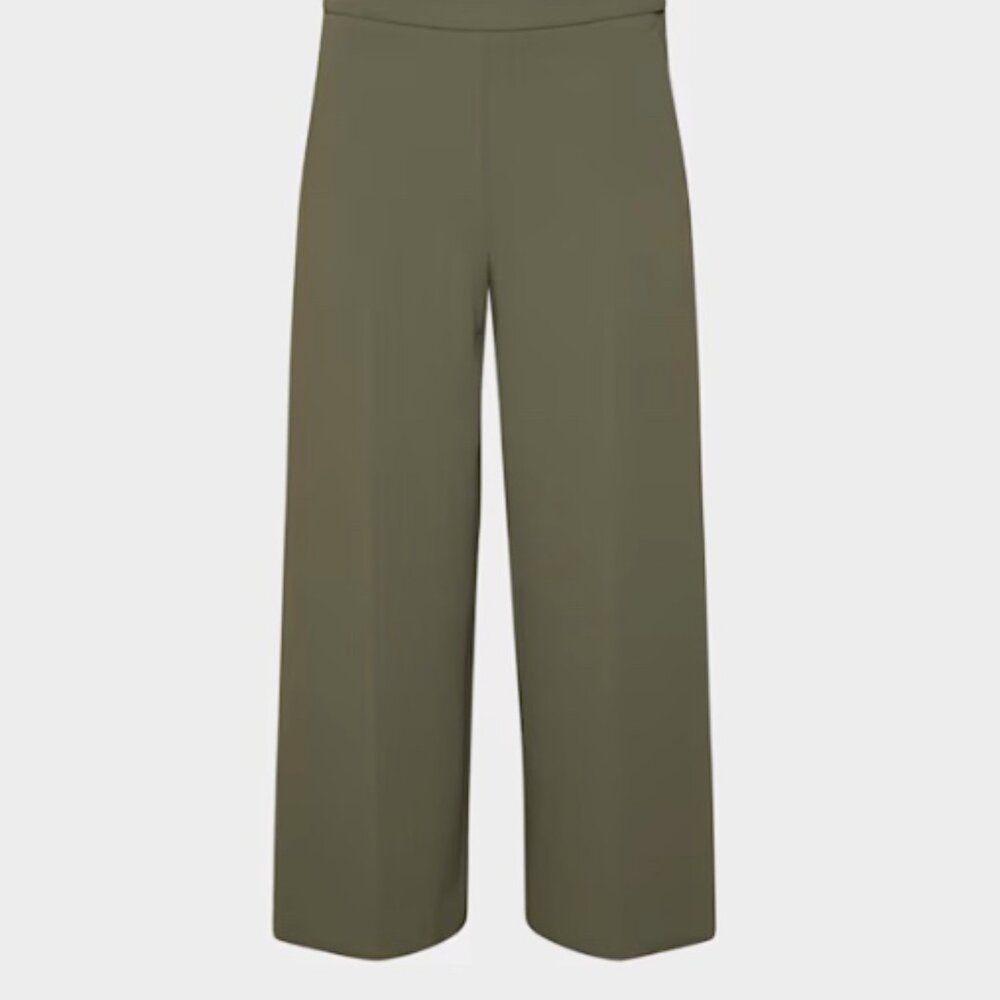 Aritzia Podium Pant Crepette High Rise Wide Leg Cropped Size 2 NWT